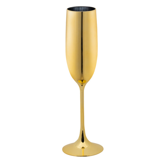 Verre Flûte Champagne Doré Premium - Accessoire Fête Luxe
