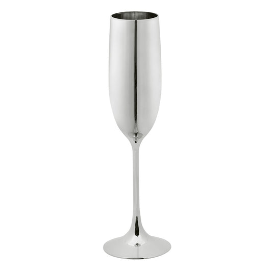 Verre à Champagne Métal Argent Nouvel An - Réutilisable