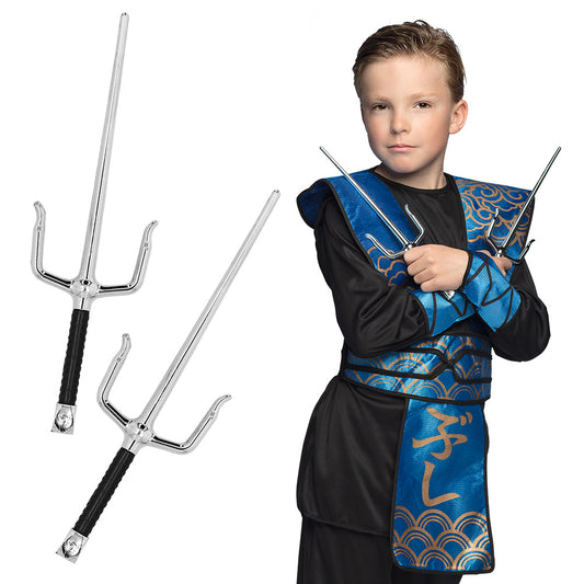 Épées Ninja Enfant - Set 3 Fourches Samouraï Accessoires