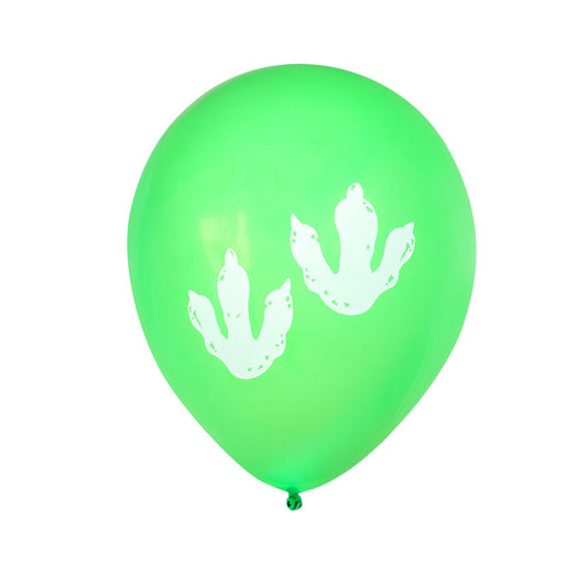 Ballons Dinosaure 25cm - Lot de 6 avec Empreintes Préhistoriques