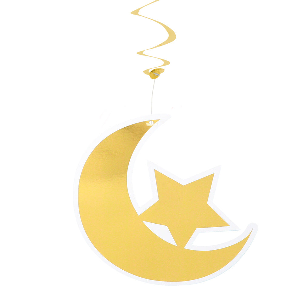 Spirales Suspendues Eid Mubarak - Décoration Fête Islamique