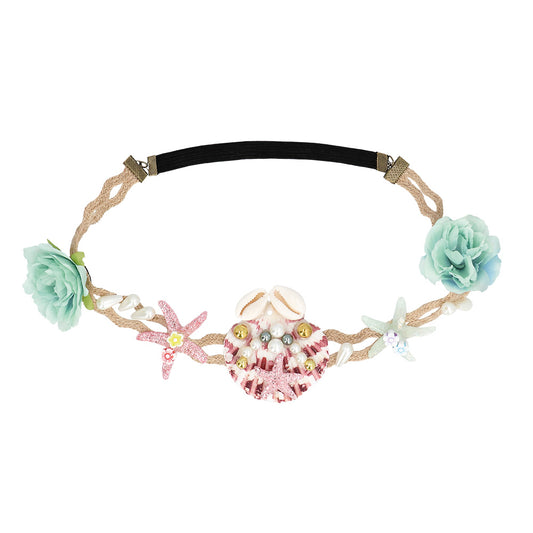 Couronne de Sirène Perlée - Accessoire Mermaid Tropical