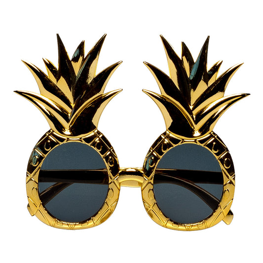 Lunettes Ananas Tropical Doré - Accessoire Fête Fantaisie