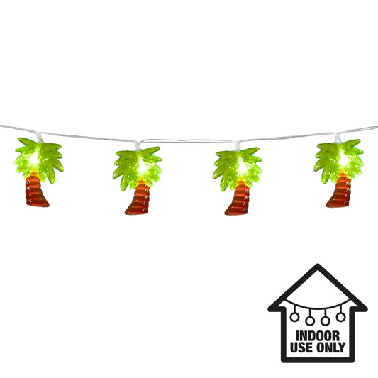 Guirlande Lumineuse Palmiers Noël - 10 LED Sapin Tropical