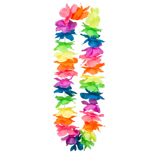 Collier Hawaïen Fleurs Colorées - Tropical Party Lei