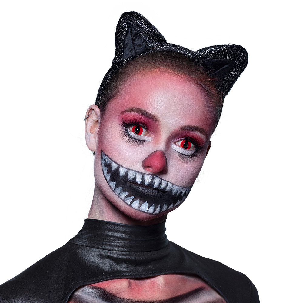 Serre-tête oreilles de chat pailleté noir - Déguisement félin