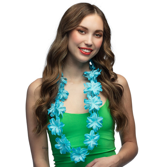 Collier Hawaïen Fleurs Tropicales - 6 Coloris au Choix