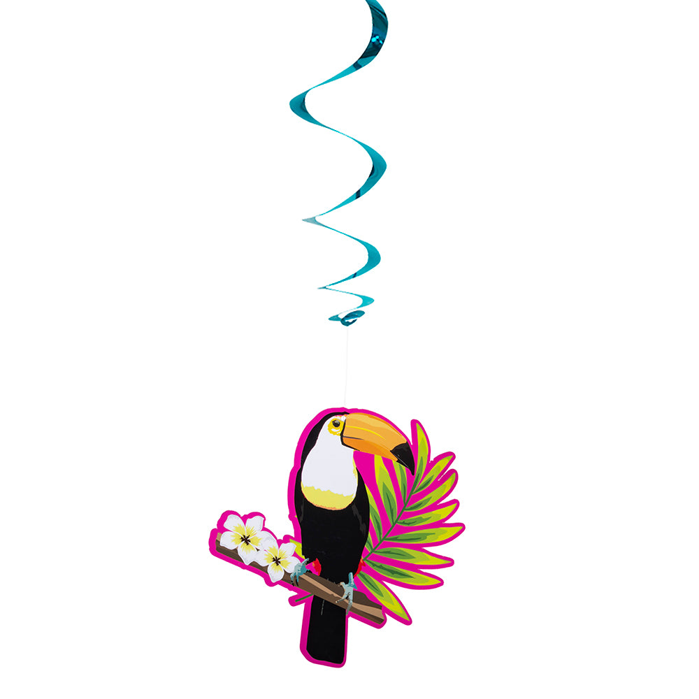 Guirlande Spirale Toucan Tropicale - Décoration Fête Exotique
