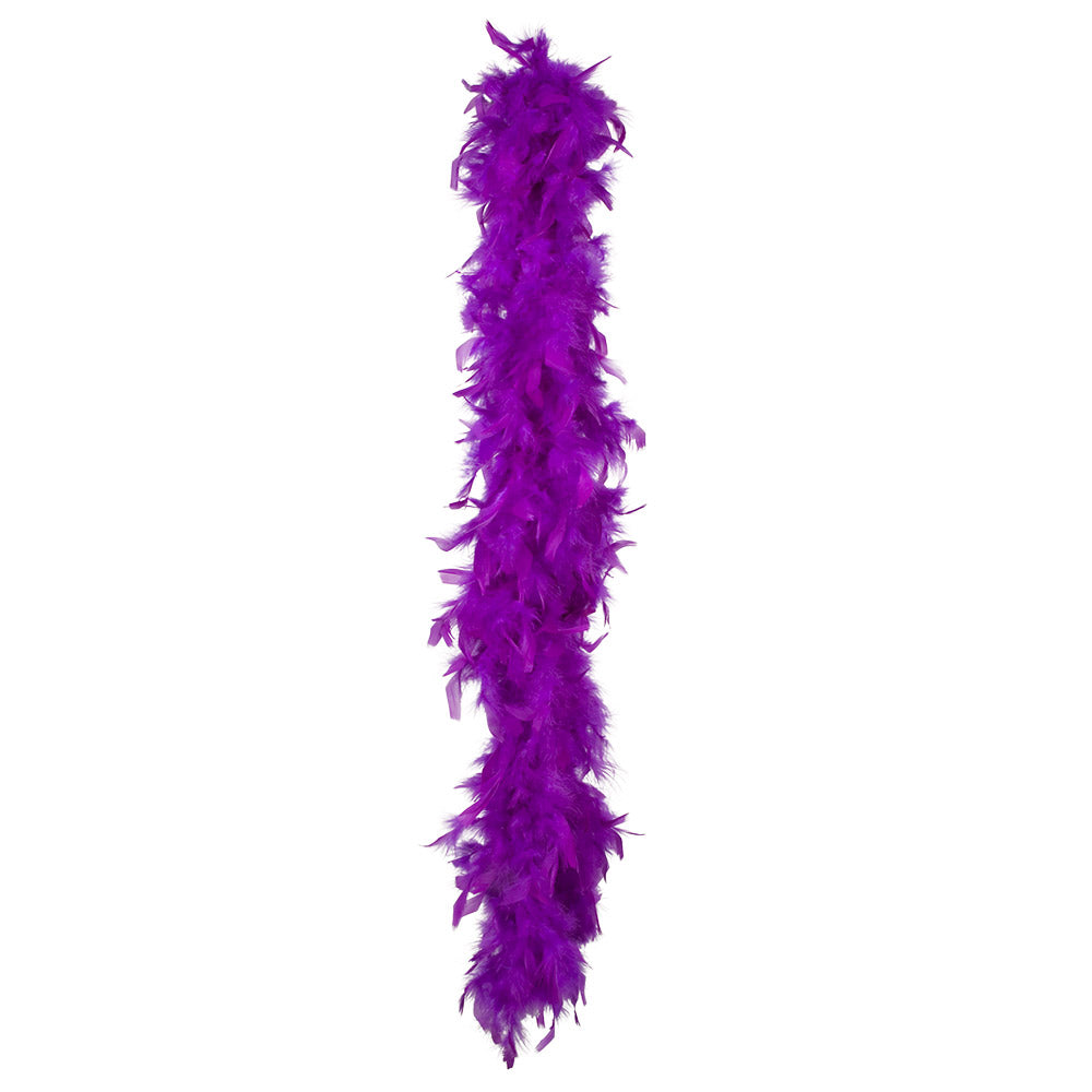 Boa Plumes Violet 180 cm - Accessoire Cabaret Disco