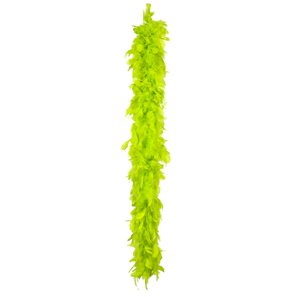 Boa Plumes Fluo Vert - Accessoire Déguisement Party