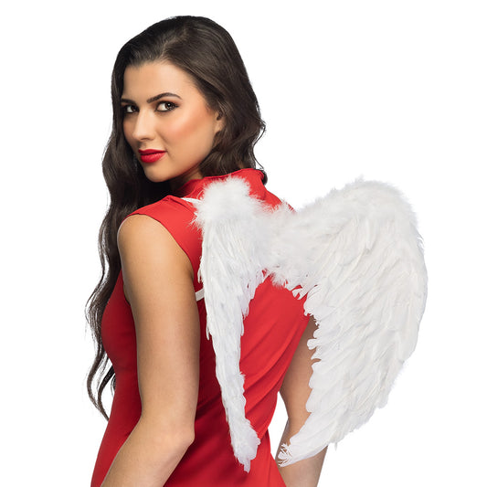 Ailes d'Ange Blanches Fluffy - Déguisement Angélique