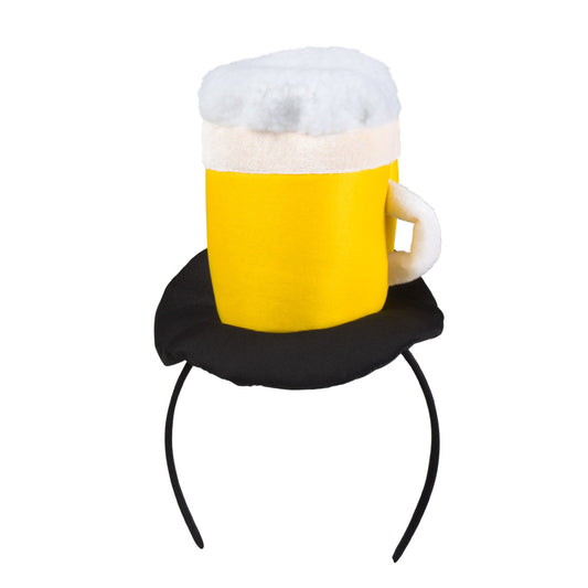 Chapeau Bière Oktoberfest avec Chope Jaune - Déguisement Fête