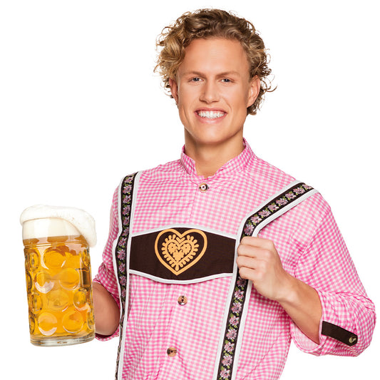 Chope de Bière Bavaroise 1L - Verre Typique Oktoberfest