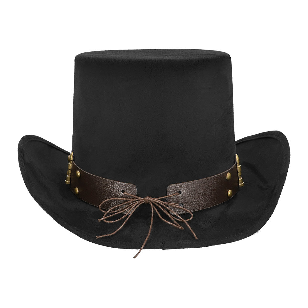 Chapeau Cowboy Noir Steampunk - Accessoire Western Adulte