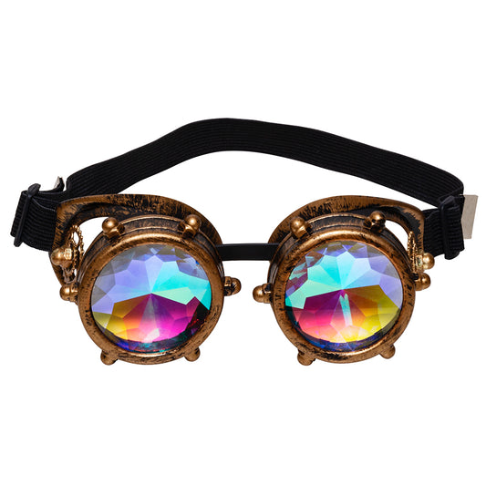 Lunettes Steampunk Cristaux Prismatiques - Accessoire Rétrofuturiste