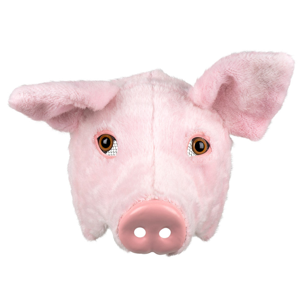 Masque de Cochon Rose Réaliste - Accessoire Déguisement Adulte