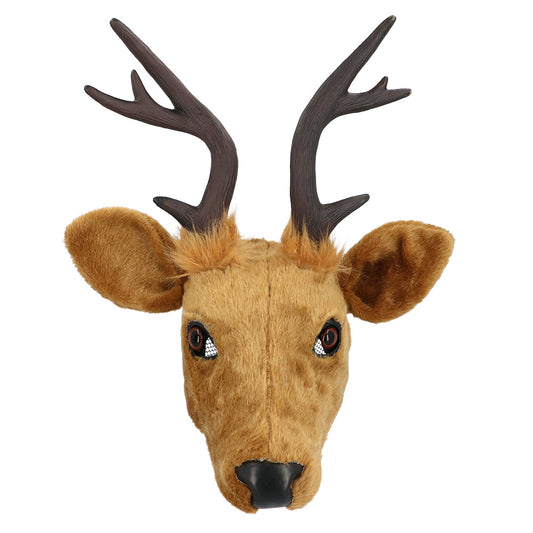 Masque Cerf Réaliste avec Bois - Déguisement Animal Adulte