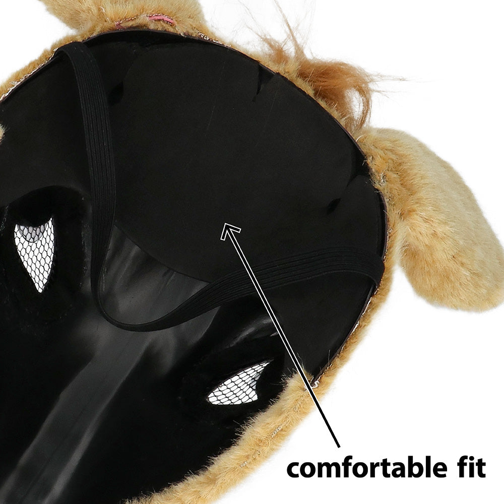 Masque de Vache Réaliste en Peluche - Déguisement Amusant