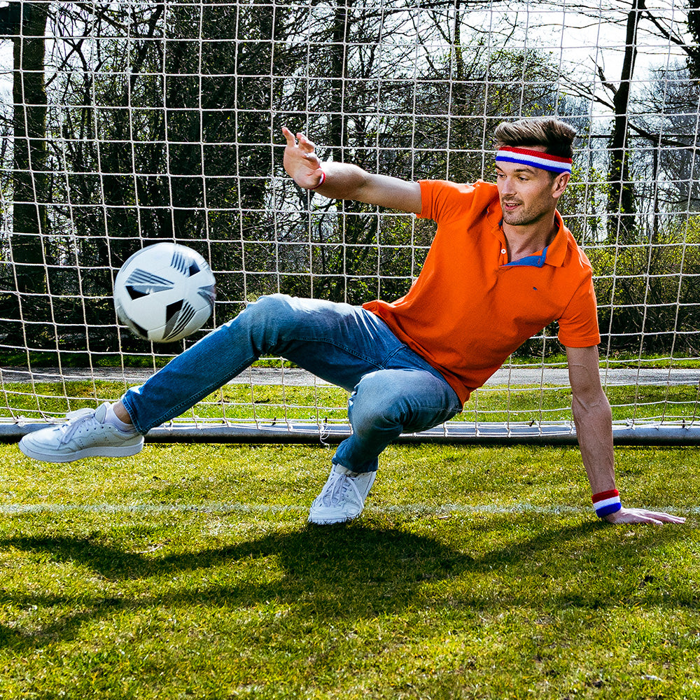 Bandeau et Bracelets Tricolore Bleu Blanc Rouge - Accessoires Rétro