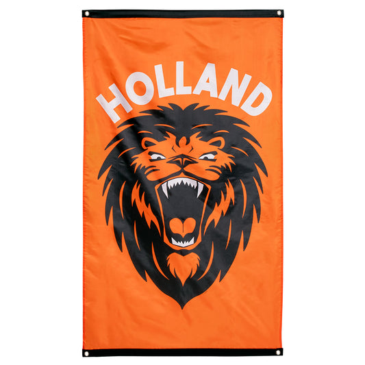 Drapeau Holland Lion Orange - Bannière Supporter Football