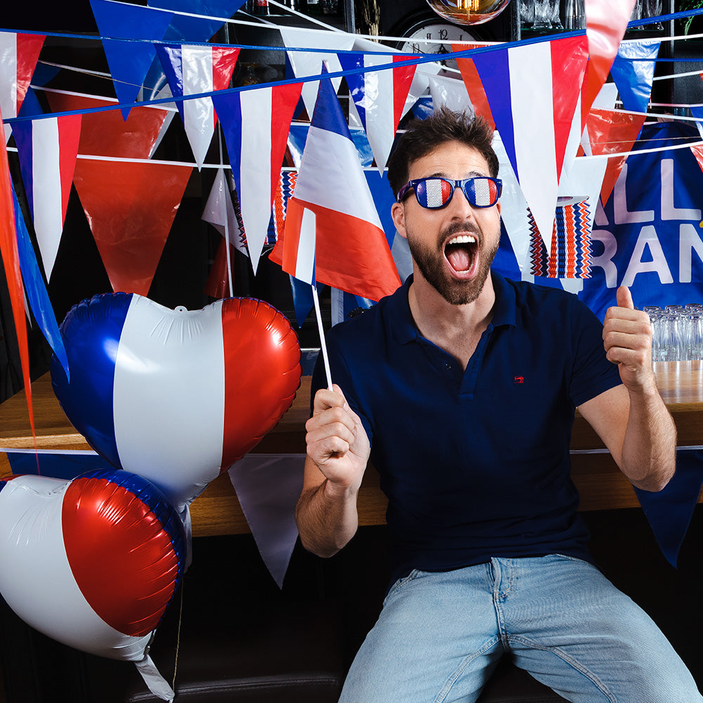 Veste de Supporter France Bleu Blanc Rouge - Déguisement Adulte