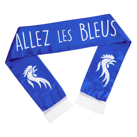 Écharpe de Supporter "Allez Les Bleus" - Bleu et Blanc Officiel
