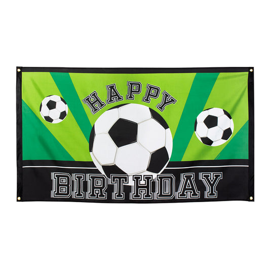 Bannière Happy Birthday Foot - Décoration Fête Footballer