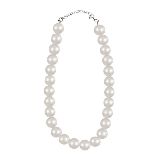 Collier de Perles Blanches Élégant - Accessoire Rétro Chic