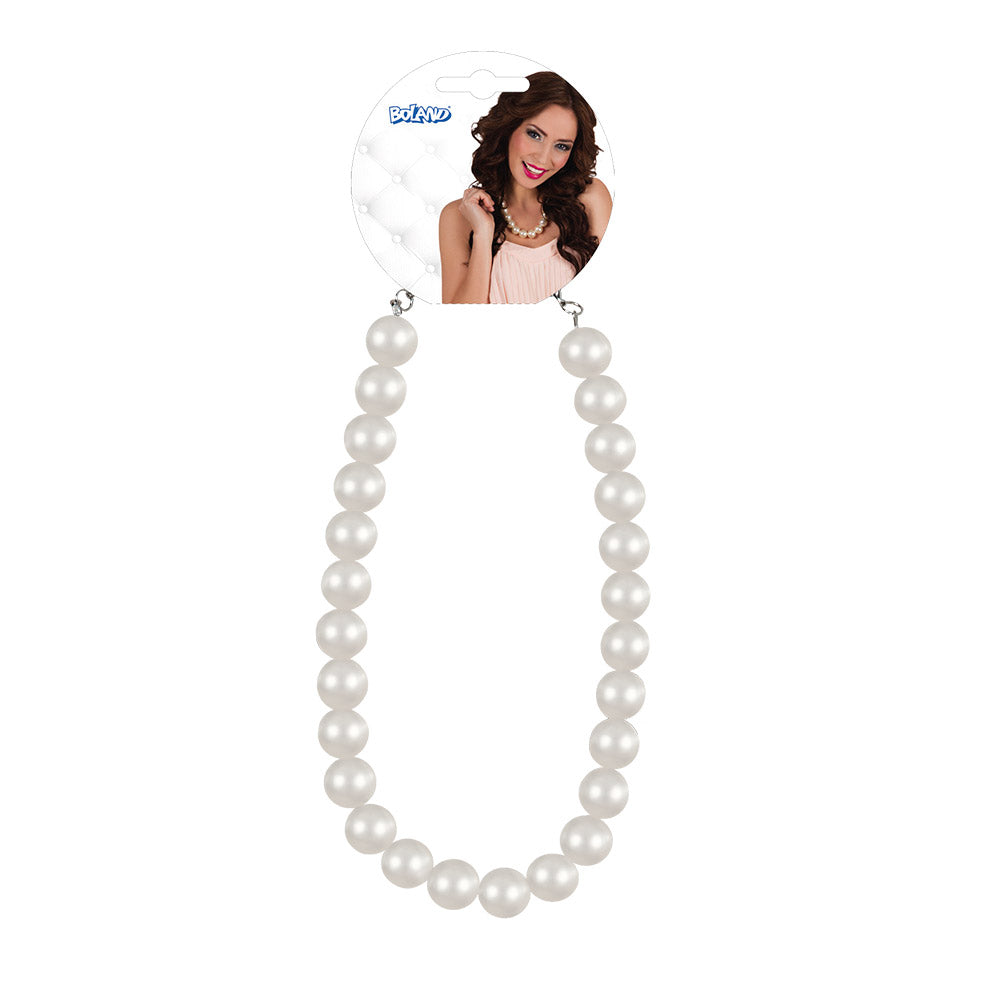 Collier de Perles Blanches Élégant - Accessoire Rétro Chic