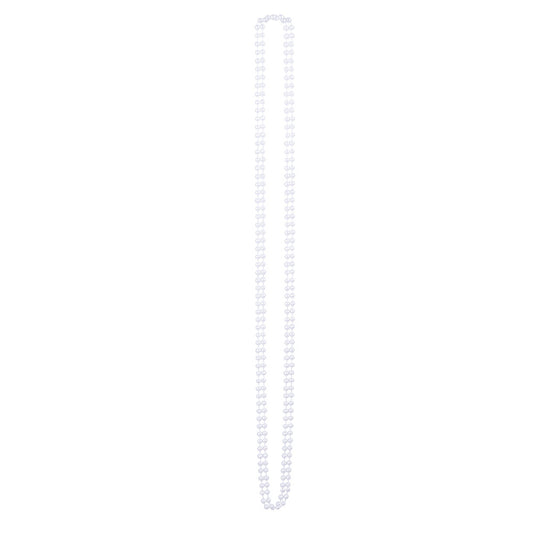 Sautoir Perles Années 20 Blanc - Accessoire Cabaret Gatsby