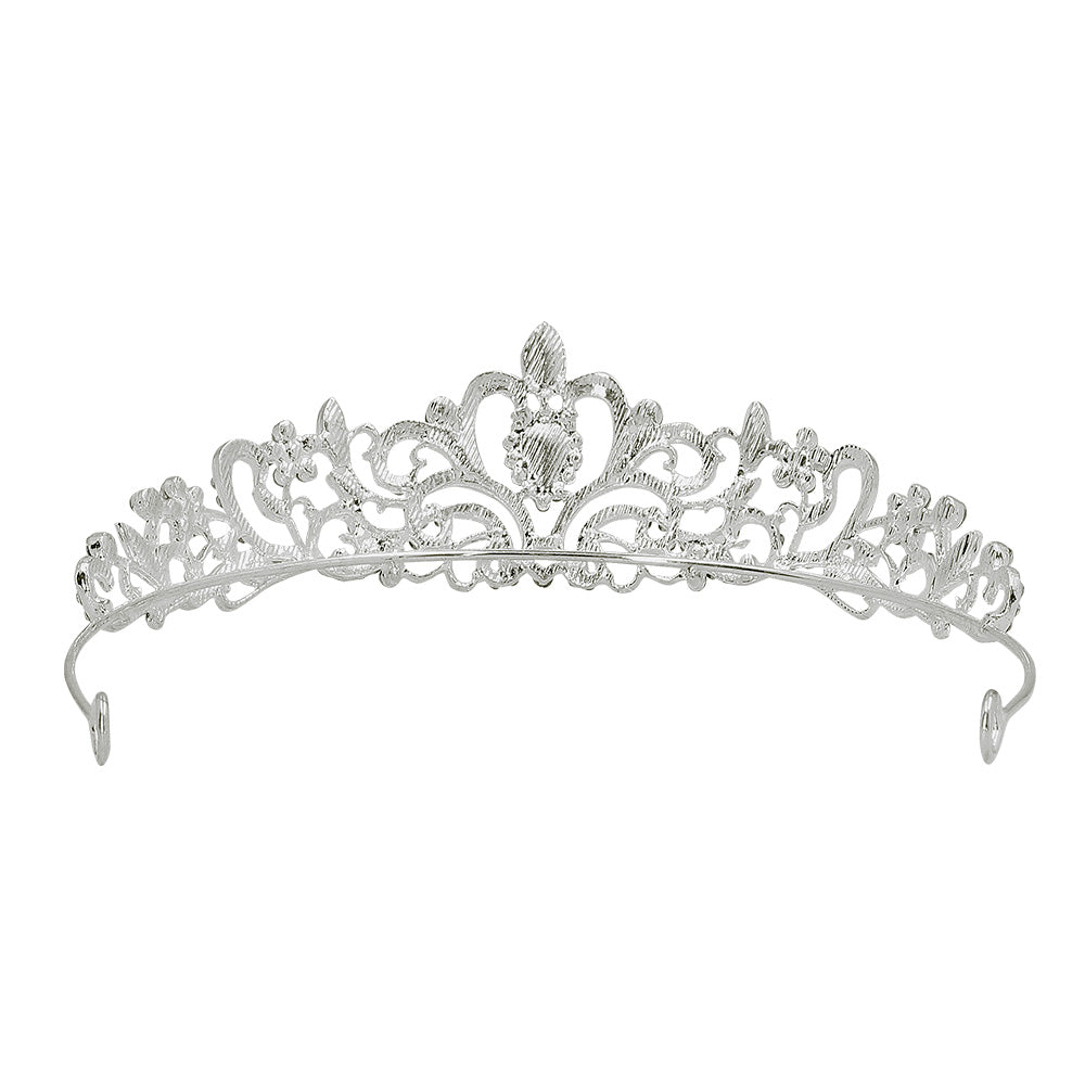 Tiara Royale en Métal Cristal - Couronne de Princesse Élégante