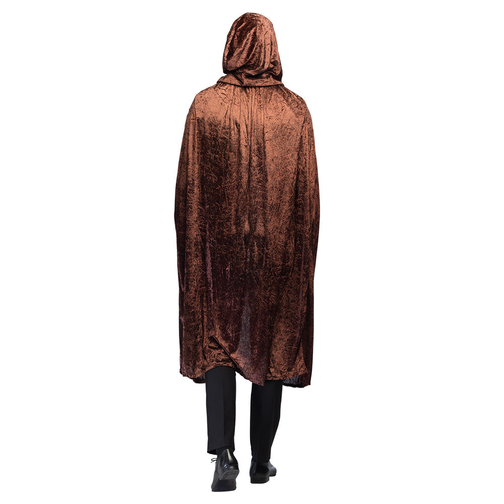 Cape Velours Bordeaux Capuche - Déguisement Adulte Mystère