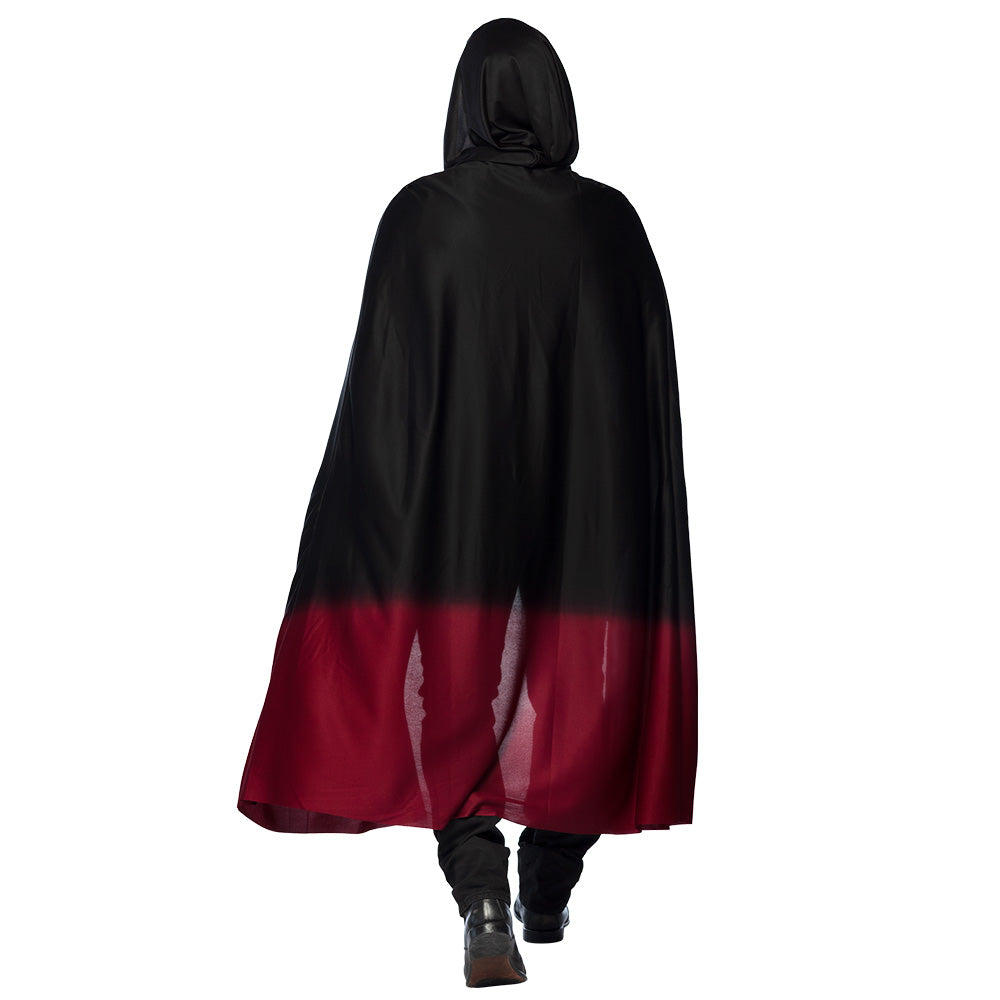 Cape Noire et Rouge Vampire Halloween - Déguisement Adulte