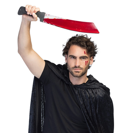 Machette Sanglante Effet Gel - Accessoire Halloween Réaliste