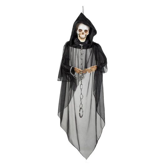 Déguisement Faucheur Squelette Suspendu Halloween 160 cm