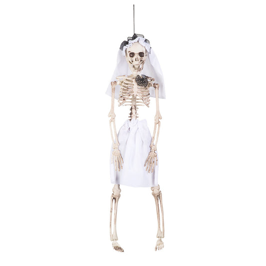 Squelette Mariée Suspendu - Décoration Halloween Effrayante
