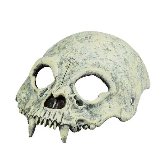 Masque Crâne Squelette Gris Halloween - Déguisement Adulte