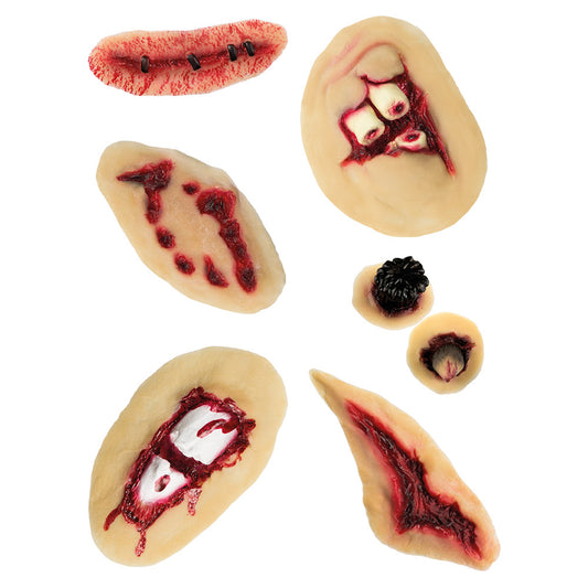 Kit Cicatrices Réalistes Halloween - Faux Sang & Blessures