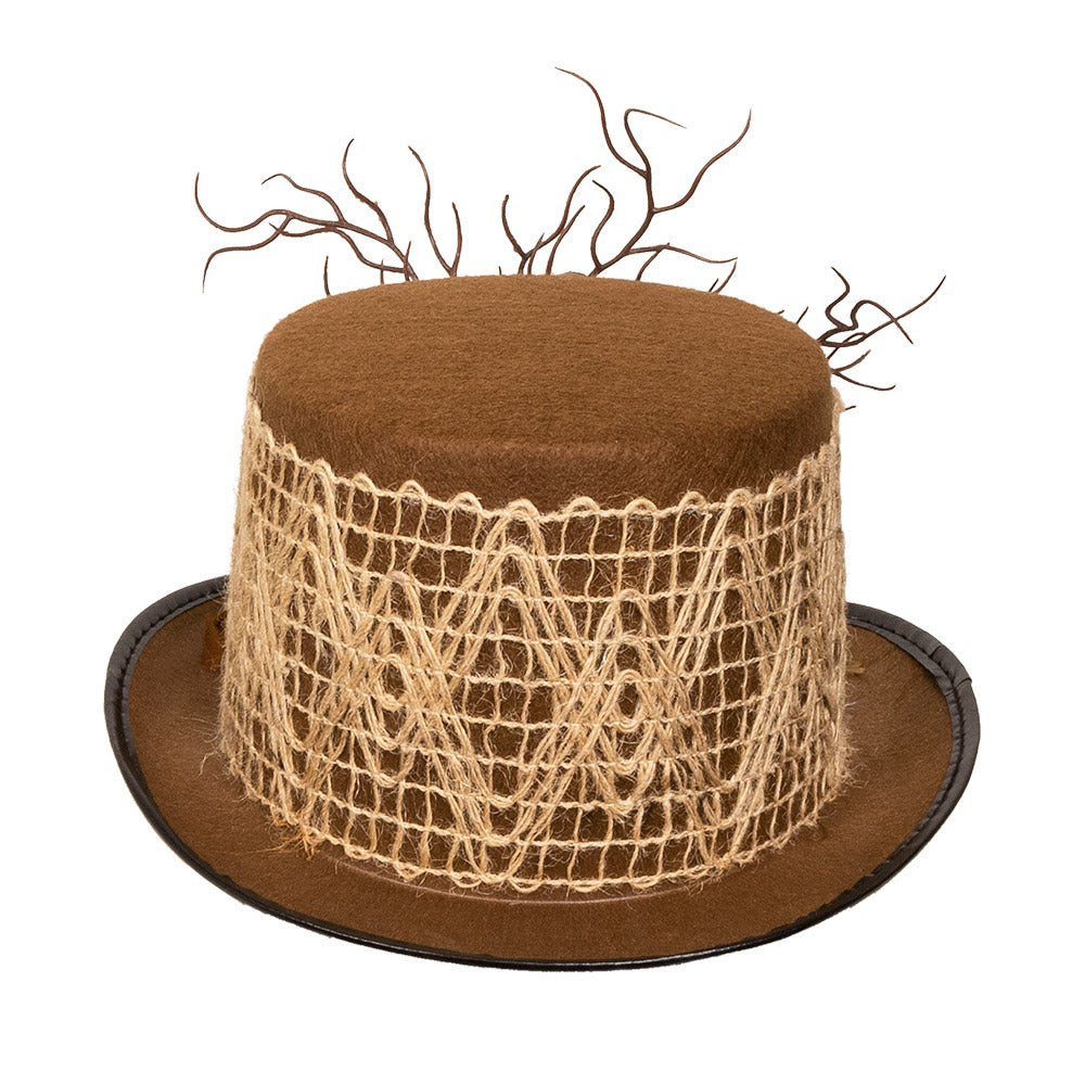 Chapeau Haut de Forme Squelette Halloween - Branches Mortes