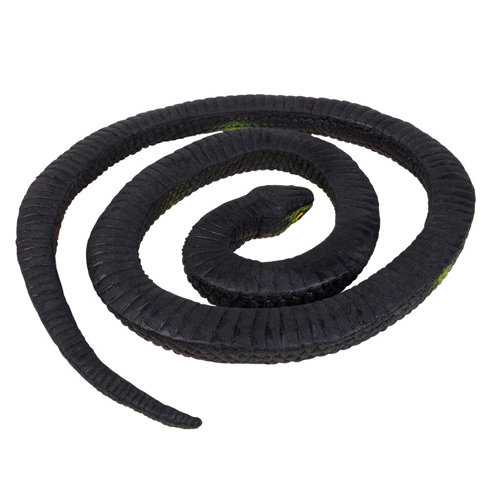 Serpent Réaliste Noir et Rouge - Accessoire de Fête Déguisement