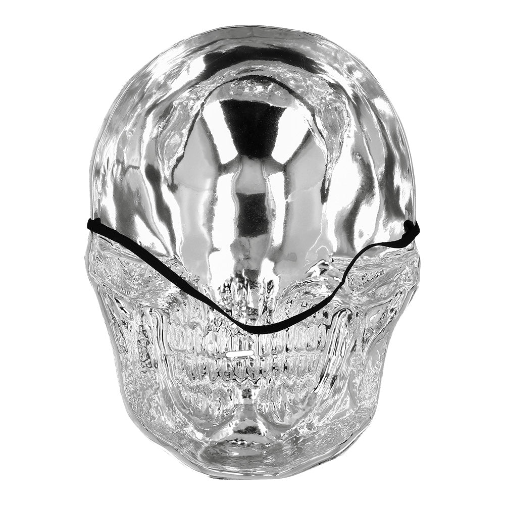Masque Squelette LED Luminescent Halloween - Tête de Mort Transparente