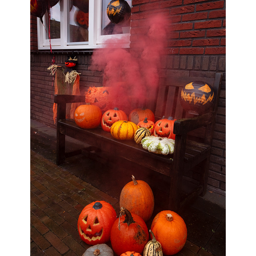 Citrouille Halloween LED Verte - Décoration Lumineuse Jack O'Lantern