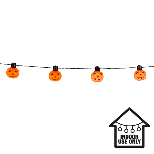 Guirlande LED Halloween Citrouilles Souriantes 175cm