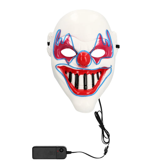 Masque Clown Lumineux LED - 3 Modes d'Éclairage