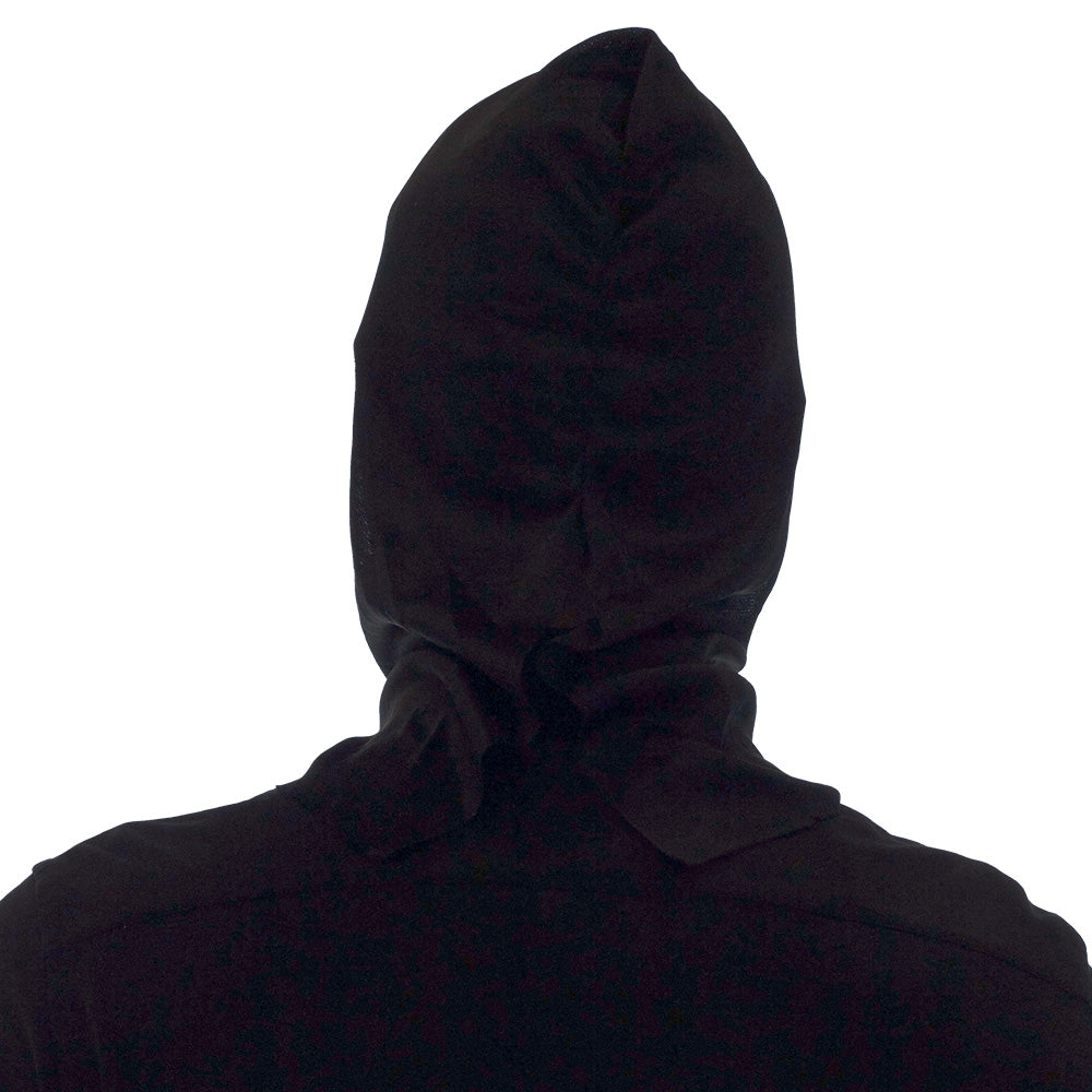 Masque Or Brillant avec Capuche Noire - Déguisement Mystérieux
