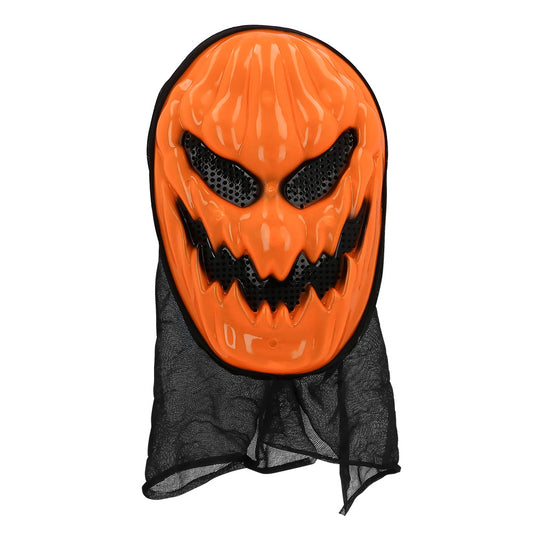 Masque Jack Skellington Halloween - Citrouille Orange avec Capuche