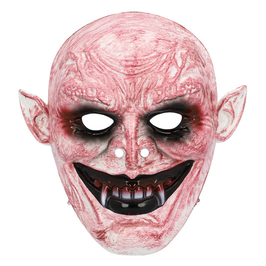 Masque Démon Rose Effrayant avec Crocs - Halloween