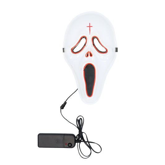 Masque Fantôme LED Luminescent 3 Modes - Halloween Scream