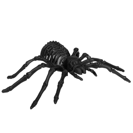 Araignée Géante Noire avec Lumière LED Verte Halloween