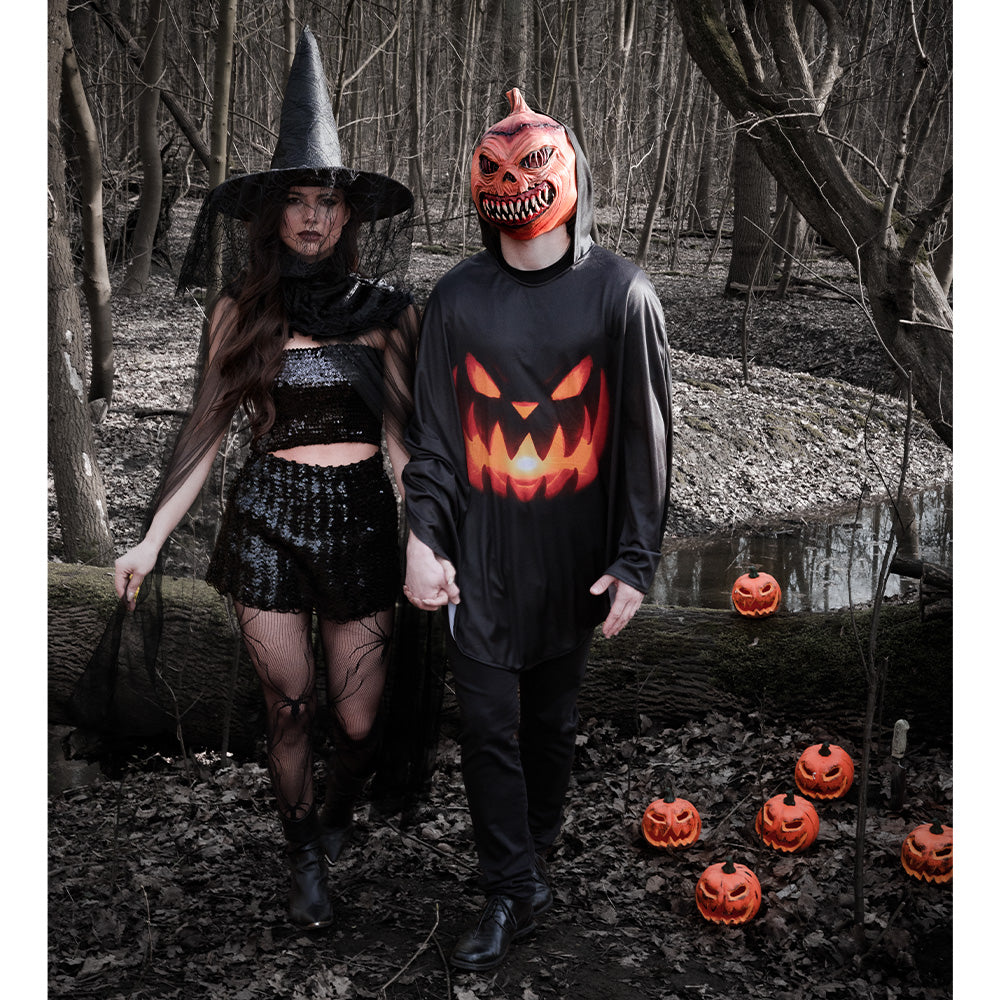 Citrouille Halloween LED Lumineuse - Jack-O'-Lantern Effrayant